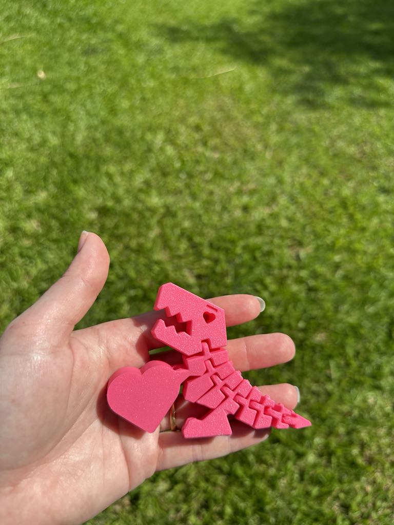 Valentines day flexidino with heart