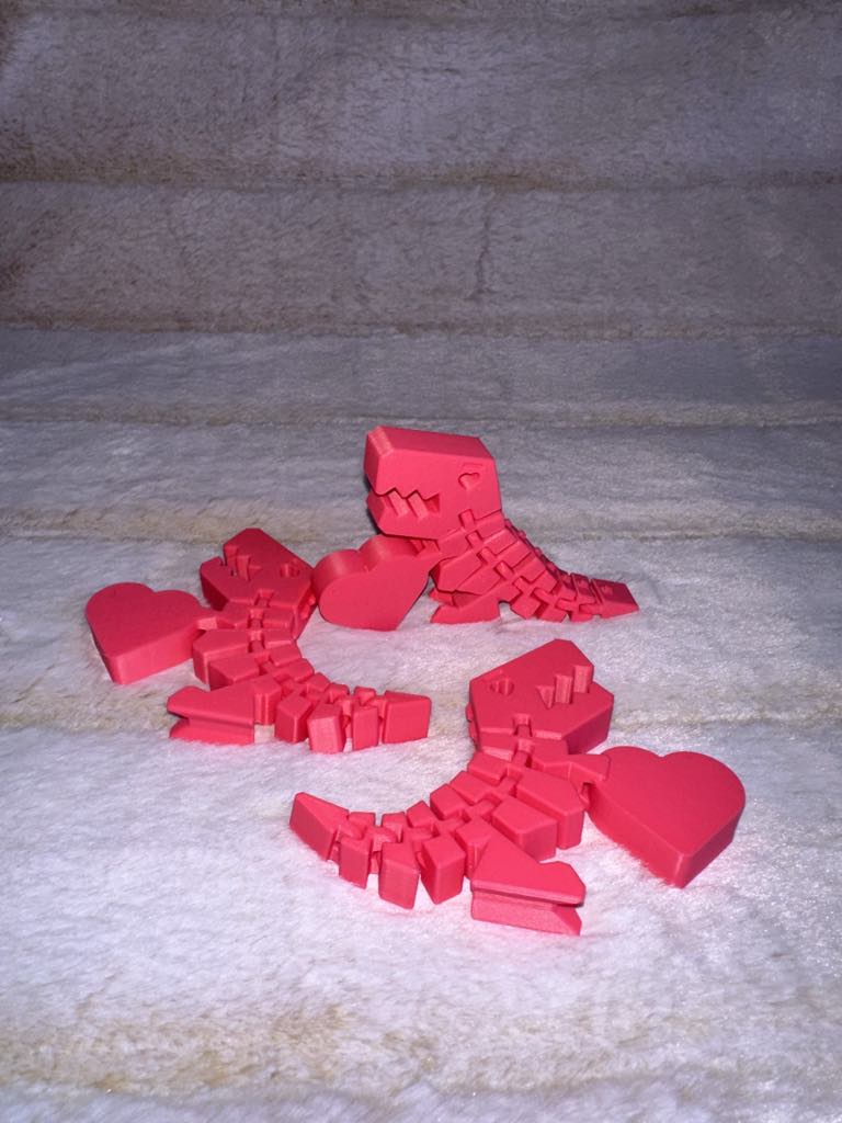 Valentines day flexidino with heart