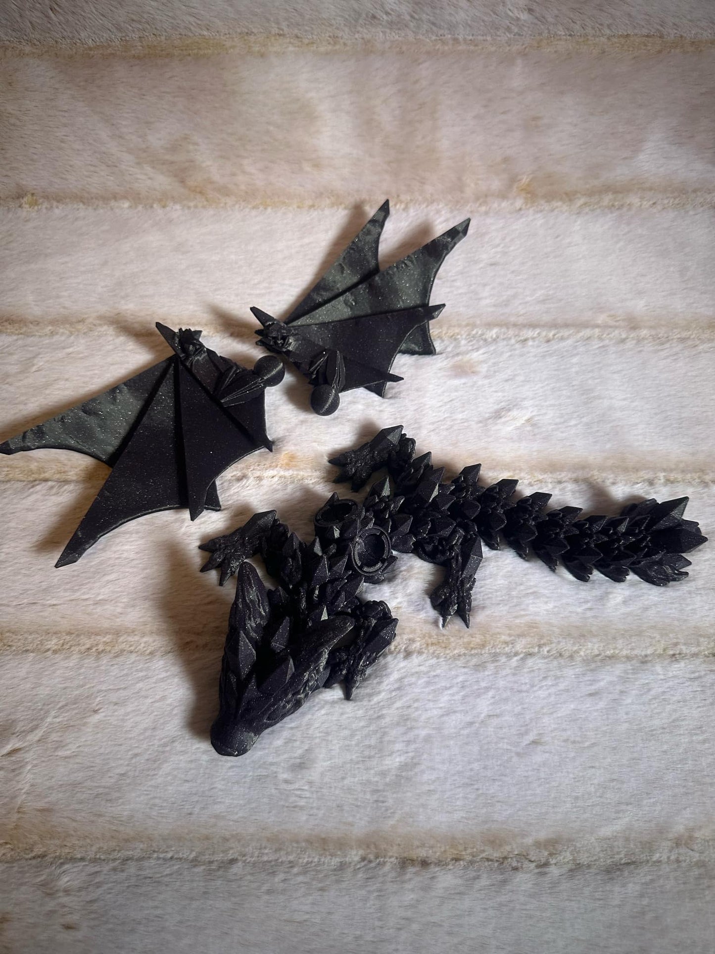 Baby crystal dragon with detachable wings