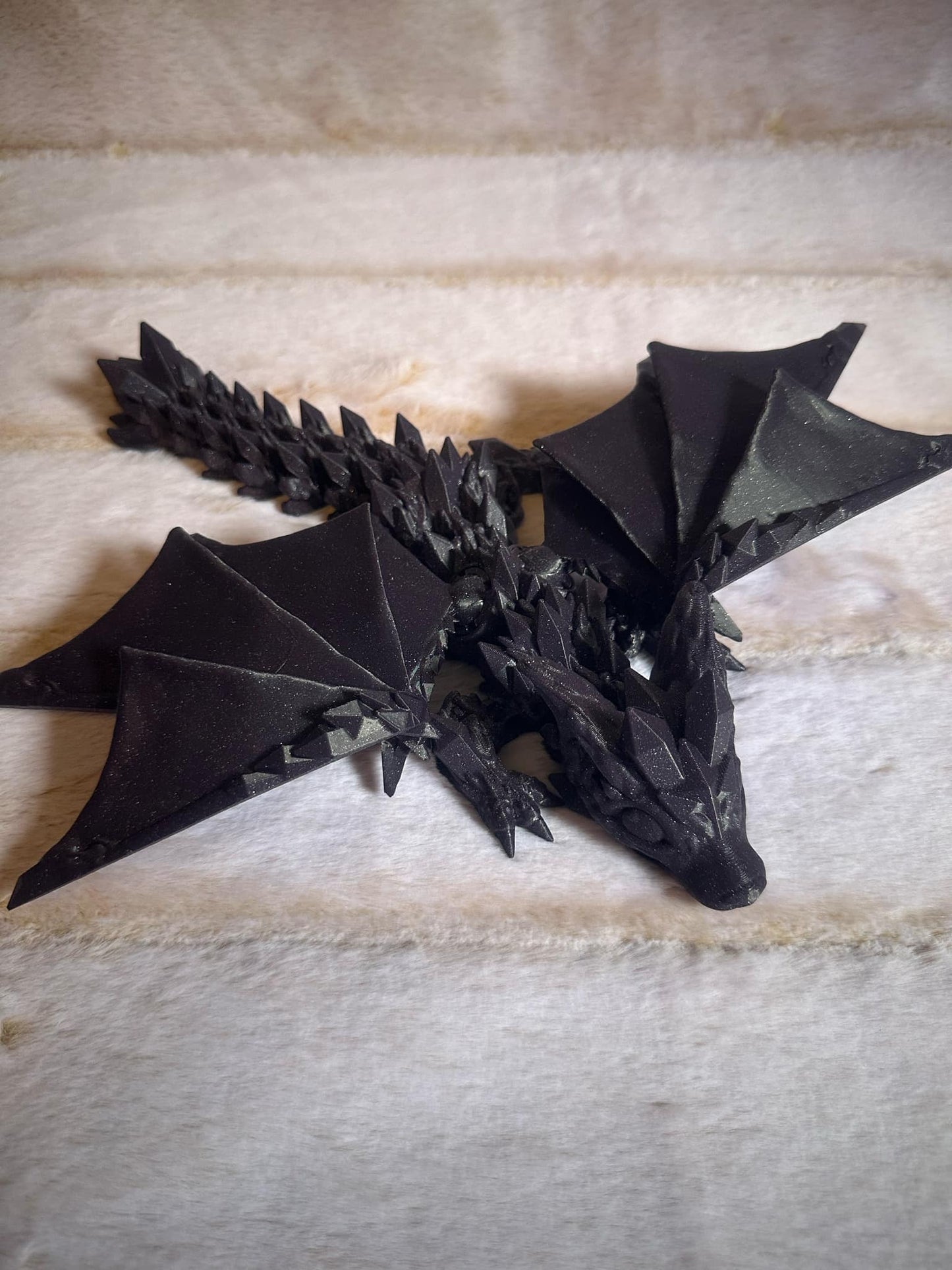 Baby crystal dragon with detachable wings